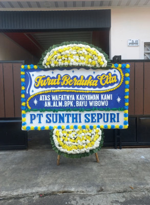 Papan Bunga Duka di Bojot