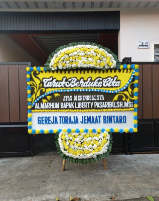 Papan Bunga Duka di Bojot